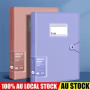 A4 File 30 Pockets Folder Document Storage Organiser Presentation Display Book