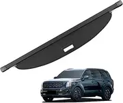 for Kia, for Telluride 2020-2024, Cargo Cover Trunk Retractable Parcel Rack Waterproof Shield Privacy Cargo Cover Auto Accessories Luggage Shade(Canvas)