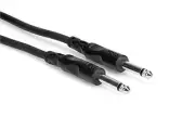 Hosa Unbalanced Interconnect, 1/4" TS To Same, 3 ft.