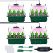 Seed Starter Tray with Grow Light，Seed Starter Kit with Timing Controller Adjust