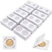 Coin Flips 500Pcs 10 Assorted Sizes, 2x2 inch Coin Holders Cardboard