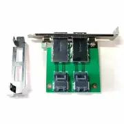 2Ports Mini SAS SFF-8088 To 36Pin SFF-8087 PCBA Female Adapter PCI Bracket Great