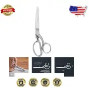 Premium 8" Dressmaker Fabric Scissors - Sharp Stainless Steel Shears with Sheath