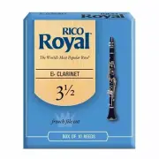 Ddaddario Woodwinds Rico Royal E-Flat Clarinet Reeds Strength 3.5, 10-Pack