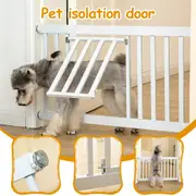 Dog Door Fence Safety Stair Barrier Expandable Metal Pet Gate Security Door