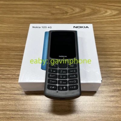 Nokia 105 4G Dual Sim Mobile Phone (Unlocked) Black Blue 1.8" 1020mAh Original