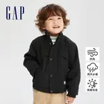 GAP 男幼童裝 防風防雨立領長袖外套-黑色(823674)