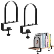 Book Ends for Heavy Books Duty Bookend for Shelves Super Steady Clamp-On