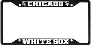 Fan Mats 31301: Chicago White Sox Metal License Plate Frame Black Finish