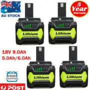 18V 9.0Ah 6.0Ah For Ryobi One+ Plus Lithium-ion Battery P108 P105 P104 RB18L50