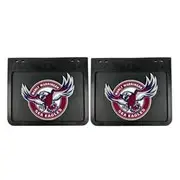 NRL Mudflaps Manly - 250mm Drop X 300mm Width