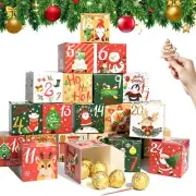 DIY 24 Pcs Christmas Advent Calendar Boxes 2024 Empty Christmas Countdown 24 ...