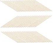 NULYLU Compact Nail Art Tools 100 Pack Wood Cuticle Pusher Sticks for On-the-go Manicures
