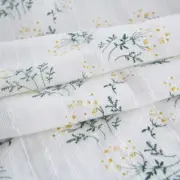 1X Floral Print Table Cover Tablecloth White Lace Edge Square Home Dining Decor