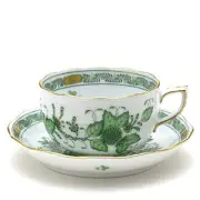 Herend Teacup and Saucer 00724 Indian Flowers FV Hand-painted Porcelain Western