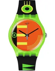 Swatch Neon Rider Watch in Black