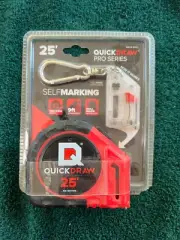 Quickdraw Qd25-Pro ~ 25' Quickdraw Pro Self Marking ~ Tape Measure ~ NEW
