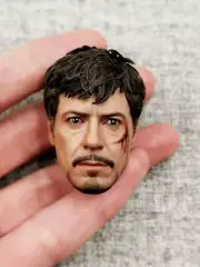 1/6 Head Sculpt Figure Hot Toys Iron Man 2 MMS600 Tony Stark Mark V Accessories