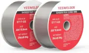 YESWELDER Flux Core Gasless Mig Wire, Mild .030&apos;&apos;+.035&apos;&apos;