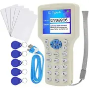 ID IC HID Card Copier, NFC Reader, 125KHz 13.56MHz 10 Frequencies RFID Access Writer/Reader/Duplicator
