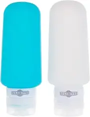Globite Silicone Travel Bottles 100ml 2pk, Clear