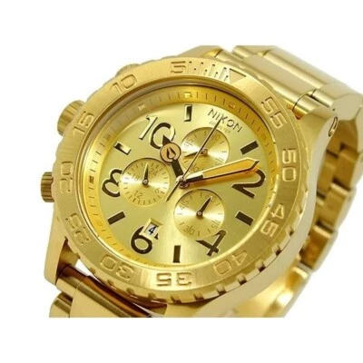 Nixon NIXON watch 42-20 CHRONO A037-502 ALL GOLD A037502