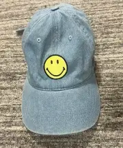 New! Amerucan Eagle Hat Cap Smiley Patch Logo Blue Denim One Size Adjustable