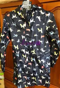 在飛比找Yahoo!奇摩拍賣優惠-英國 JOULES 雨衣 風衣外套 夾克 防水 深藍 狗狗 