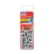 Zenith 8G x 25mm Galvanised Countersunk Head Metal Screws - 30 Pack