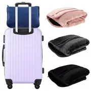 Travel Blanket 2 In 1 Soft Flannel Airplane Blanket Warm Travel Blanket og