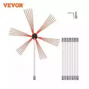 Chimney Cleaner Kit Nylon Electrical Drill Drive Flexible Rod Rotary Brush Head