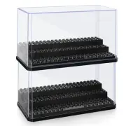 2X( Figure Display Box, Stackable Dustproof Building Display Box for9747