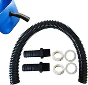 Anti-Kinking Garden Hose, Corrugated Water Hoses for Garden, Internal Water Connector Pond Hose Pipe Flexible, ABS Water Hoses Tubing for Pond, Fountain, Pump, Filter