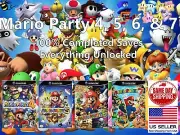 Unlocked Mario Party 4, 5, 6, & 7 GameCube Memory Card 100% Everything Unlocked