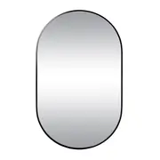 Ovale Mirror 100x60cm Matte Black