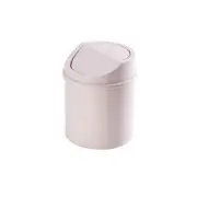 Mini Desktop Bin Small Trash Can Tube With Cover Bedroom Trash Can Garbage Can Clean Workspace Storage Box Home Desk pink