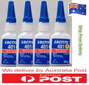 4 x LOCTITE® 401 20g (25ml) Fast Curing Instant Adhesive Industrial Super Glue