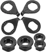 1 Set Fixed Flange Nuts for Bicycle Wheel Axles Protective Nuts Durable Lightweight for Mountain Road Electric Bikes DIY Modifications