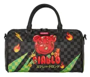 SPRAYGROUND WTF DIABLO MINI DUFFLE - Sharks in Paris w/ Red Bear Bag - Limit. Ed