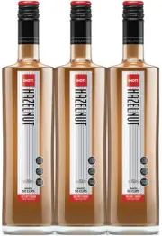 3 x Shott Hazelnut Flavoured Syrup 1L Barista Cafe Frappe Coffee Deserts