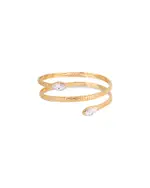 Ettika Marquise Coiled Bangle Bracelet