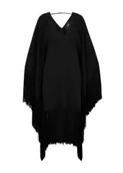 Taller Marmo Very Ross Fringe-trimmed Dress - Black - One Size One Size