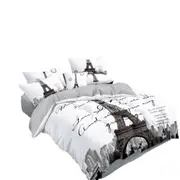 Paris Eiffel Tower Various Size Doona Cover Bedding Set