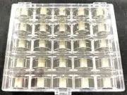 1X Plastic Sewing Machine Bobbin Storage Box with 530761QW - 25pcs