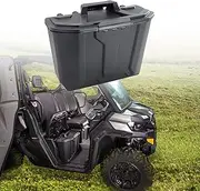 Black Under Seat Storage Box, Right Passenger Side Removable Storage Bins Compatible with Can Am Defender HD8/HD10/HD5/Max HD8/Max HD10 Accessories 2016-2021