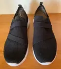 Ryka Women's Ethereal NRG Re-Zorb Lite Sneaker Black/White 8.5 M Stretch Slip On