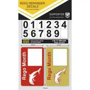 NRL Dolphins Rego Reminder Decal - N-RR-DO