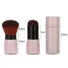 Short Marbling Makeup Foundation Brush Stretchable Handle Blusher Powder Bru SPG
