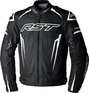 RST TracTech Evo 5, textile jacket waterproof , color: Black/White , size: XXL