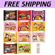 Samyang Hot Chicken Ramen 11 Pack with Bamboo Chopsticks - Ideal for Gift Giving